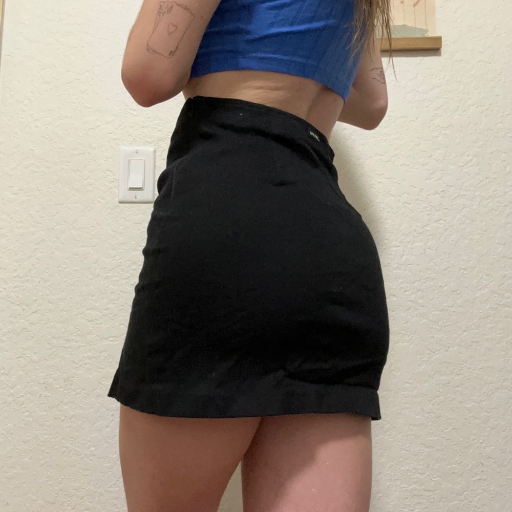 Vintage Guess black mini skirt